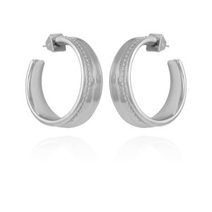 Chunky Open Hoop Earrings